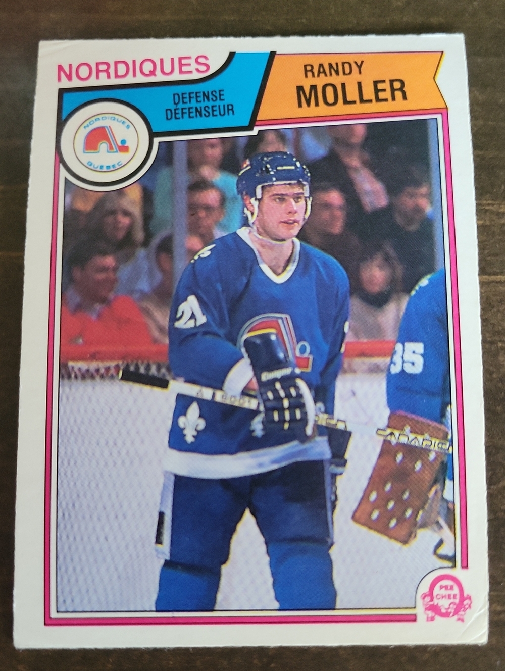 1983/84 OPC Randy Moller Nordiques Hockey Card - Blue Jersey